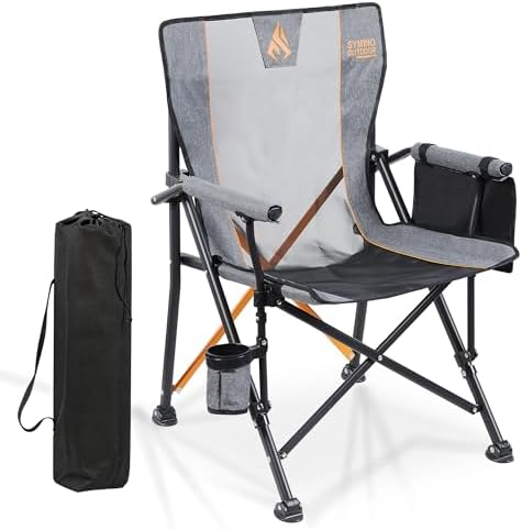 Symino Chaise Pliante Camping-Lot de 1, Tissu Oxford 600D Semi-Tr...