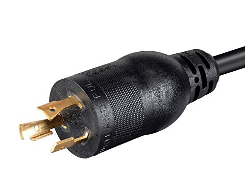 Monoprice Heavy Duty Extension Cord - 2 Feet - Black | Locking Connector - Nema L5-20P To Nema 5-15/20R, 12Awg, 20A, Sjtw, 125V #TOP3