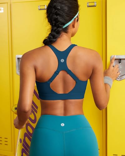 Image of RUNNING GIRL Adjustable Straps High Impact Sports Bra for Women,High Support Workout Sports Bras with Sewn in Pads