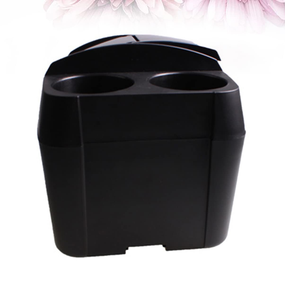 OUNONA Mini Poubelle de Voiture Multifonction Noire en Plastique