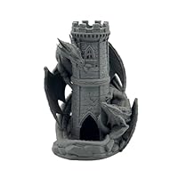 Wolfprint Drachen Würfelturm | DND Dice Tower Tabletop RPG P&P DSA Fantasy Dungeons Dragons Ready to Paint
