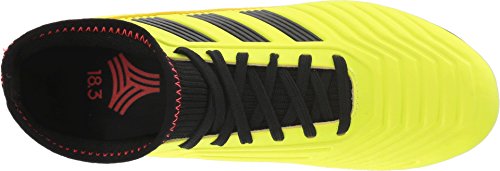 adidas Unisex Predator Tango 18.3 TF J Running Shoe, Yellow/core Black/Solar red, 1 M US Big Kid