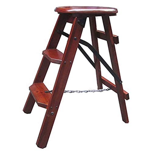 Sillas de escalera y taburete redondo multifunción plegable para decoración y uso doméstico 2
