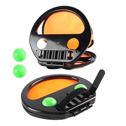 Toss Catch Game - Juego divertido para exteriores de 7,68 pulgadas, ABS Active Play Toy, pelotas de rackets portátiles ligeras para patio trasero, campamento, viajes, cumpleaños, regalo de cumpleaños