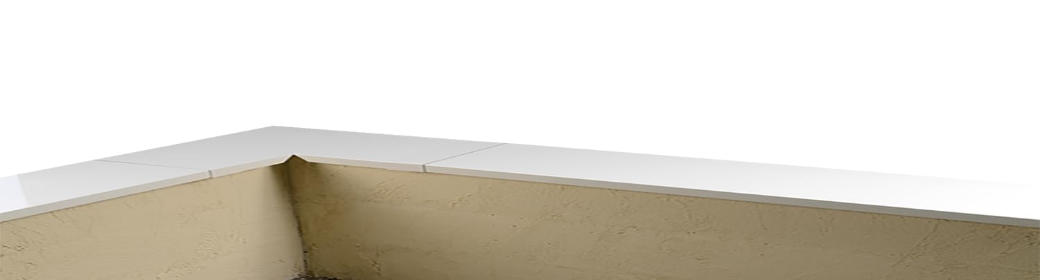 Angle Couvertine Aluminium 1 mm à 90° largeur 270 (Sable RAL 1015)