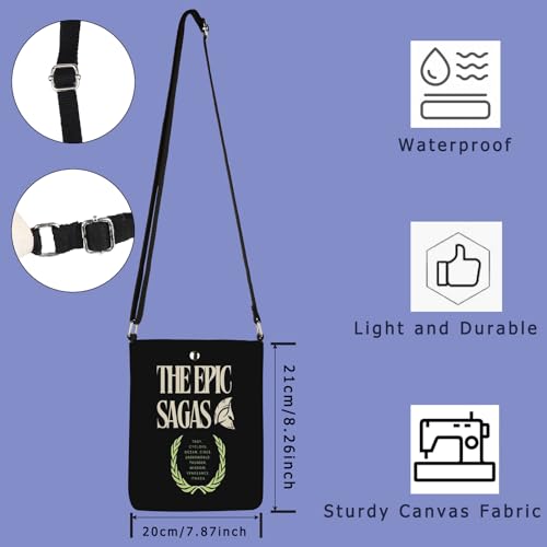 TIIMG Musical Lover Gift Musical Theater Gift Ancient Greece Music Lover Present Crossbody Bag2