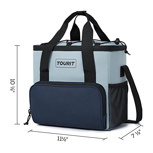 Image of TOURIT Small Soft Cooler Bag Insulated, 24 /35 /46-Can Lunch Cooler Bag, Ice Chest, 14.6 /24 /32L Leakproof & Portable Coolers for Picnic, Beach, Camping, Work, Travel, Trip
