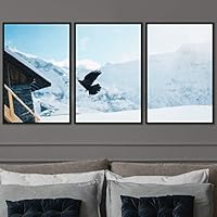 3 Piece Framed Canvas Wall Art Birds Canvas Prints Home Artwork Decoration for Living Room,Bedroom - 16