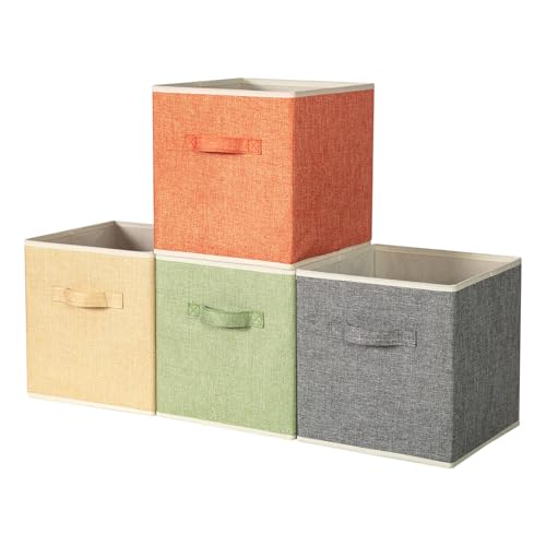 Boîte rangement tissu 10.5 po, 4 couleurs