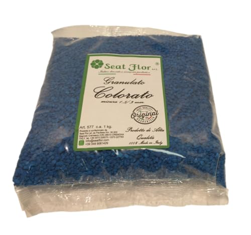 Seat Flor SRL® Sable coloré granuleux, Granulé coloré, pierre concassée colorée, grain coloré (25 couleurs disponibles) Mis. 1,5/3 mm en enveloppe de 1...