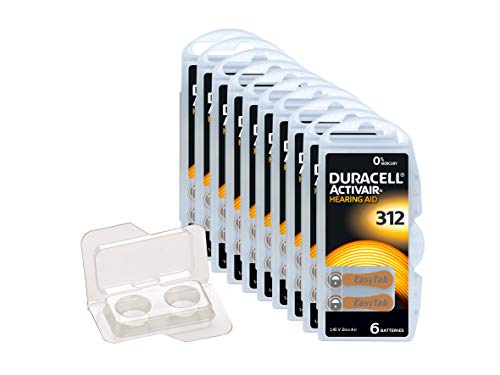 wns-emg-world Big Box Pack Duracell Activair Typ 312 Hörgerätebatterie PR41 ZL3, 60 Stück