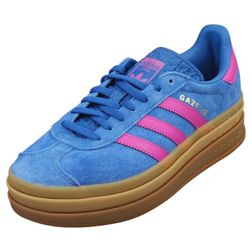 adidas Gazelle Bold W Women's Three Layers Q-Pannel Gum Sole Trainers (Blue, US 6)