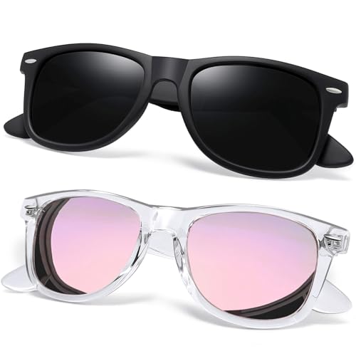 Image of Joopin Square Sunglasses Polarized UV400 Designer Sun Glasses Men Women | Oversized, Plastic Frame, Retro, Vintage, Unisex, Trendy Shades for Driving, Party, Fishing, Business, Costume
