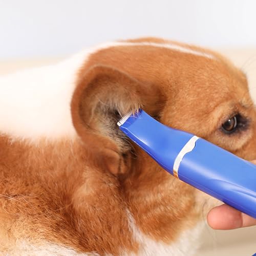 Recortadora para mascotas con carga USB C y mango ergonómico para corte de pelo completo 6