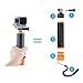 CamKix Waterproof Telescopic Pole Floating Hand Grip - Compatible with Gopro Hero 7, 6, 5, Black, Session, Hero 4, Session, Black, Silver, Hero+ LCD