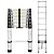 Lightweight Aluminum Telescoping Ladder 12.5ft, Portable Collapsible Ladder for Home Use, RV, Roof - Extension Ladder w/Stabilizers & 330lbs Capacity