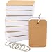 Flash Cards with Binder Rings, 8-Pack 400-Piece Study Cards, Note Cards, Memo Scratch Pads, Mini Index Cards, Perfect for Language Learning, 50 Blank Sheets Each Pad, 250gsm, White, 2.2 x 3.5 Inches