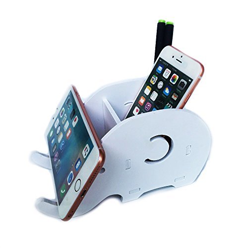 Buy COOLBROS Wood Elephant Pencil Holder With Phone Holder Desk