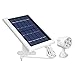 Produktbild Outdoor-Außenstrahler mit Bewegungssensor und Solarmodul kompatibel mit Ring Spotlight Cam Battery und Ring Stick Up Cam Battery - Perfektes Bundle für Absolute Heimsicherheit (weiß)