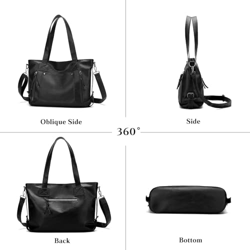 Bolso de hombro mujer de cuero PU estilo tote elegante miniatura 7