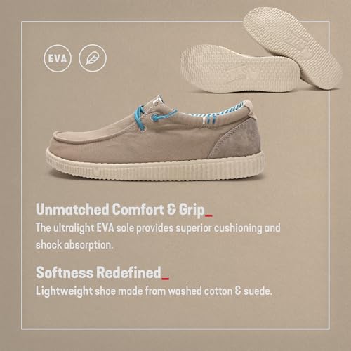 PITAS Ledro Men’s Casual Loafers | Cotton & Suede Upper | Lightweight & Comfortable Slip-On Shoes for Men4