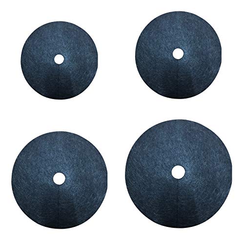DreamMespace 12pcs Non Woven Tree Mulch Ring Thickened Tree Protector Mat Reusable Tree Weed Mat Round Fabric Tree Root Barrier Weed Barrier Mats for Landscape Weed Control Plant Root Protection image_2