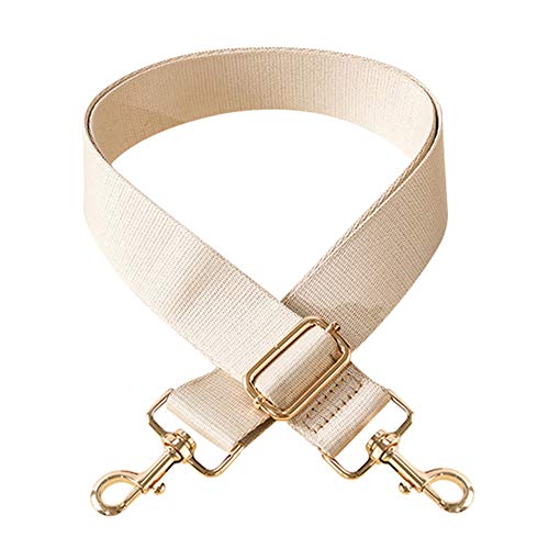 TININNA Ajustable Universal Correa de Hombro Cinturón Bolsa Accesorios Bolso De Hombro del Cinturón Recambio Desmontables para Mujeres 75cm-135cm,Beige Cover