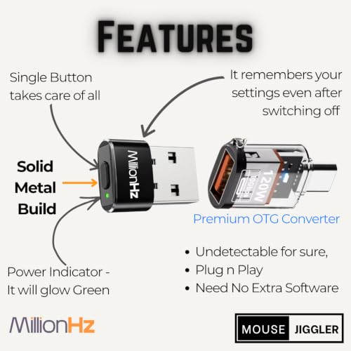 Image of Mouse Jiggler - Undetectable for Sure (USB-A & Type-C)
