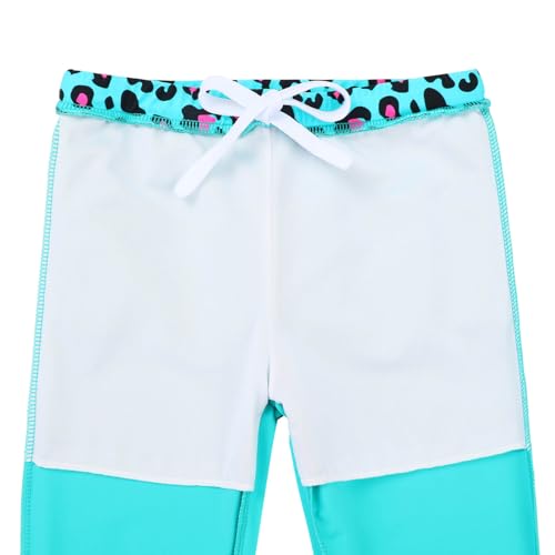 Image of TFJH E Girls Long Sleeve Swimsuits Skirt 2-Pieces Rash Guard Set Sun Protection UV 50+