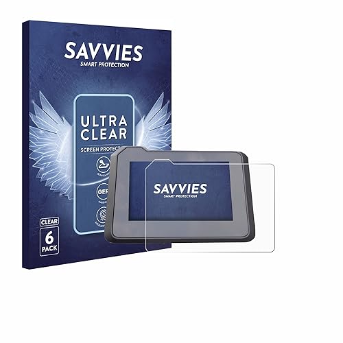Savvies 6 Stück Schutzfolie für Husqvarna Norden 901 2022 Displayschutz-Folie Ultra-Transparent