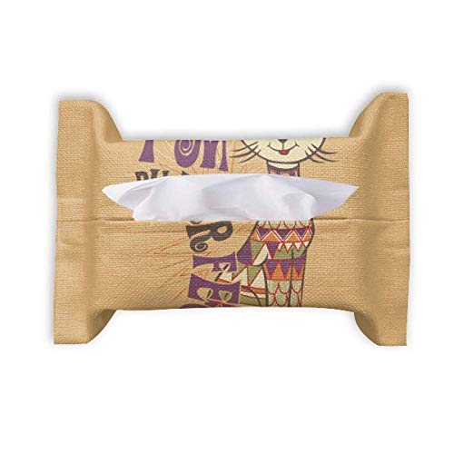 Serviette en papier chat coloré pour un goûter d'enfants ludique et festif