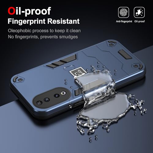 Coque Honor 90 antichoc bleu REA-NX9 en silicone TPU et PC rigide - 3