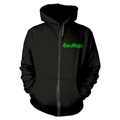 CRO-MAGS Logo vert t-shirt qui ne se décolore pas vêtement rock durable