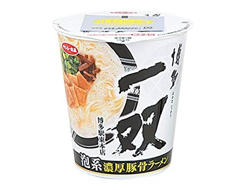 【販路限定品】サンヨー食品 博多一双 泡系濃厚豚骨ラーメン 101g×12個