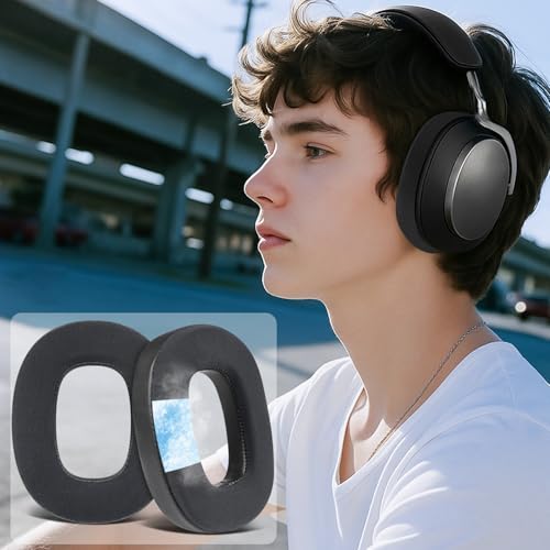 SOULWIT Cooling Earpads para Bowers & Wilkins PX8/PX7 S2/PX7 S2e (No compatible con PX7) - Negro miniatura 5