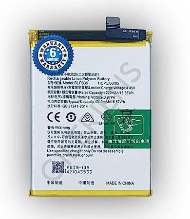 Image of Original BLP839 Battery for Oppo A95 BLP839 Battery with 6 Month Warranty****(A0178)