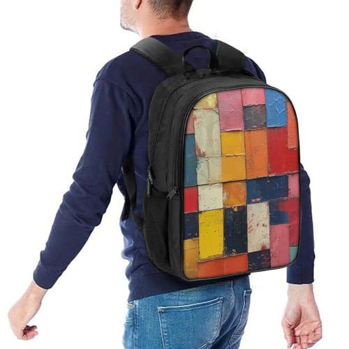 Sac à dos école Colored Building Blocks 40x28x16cm pour enfant - 5