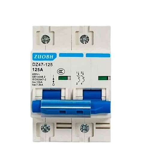 Disyuntor miniatura DZ47-125 4P interruptor de aire doméstico 125A blanco