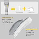 Gentle Exfoliating Face Wash for Deep Pore Cleanser and Blackhead Removal, Facial Cleanser for Oily Skin & Sensitive Skin, Double Cleansing Daily Facial Wash with Hyaluronic Acid + Glycerin, 3.52 Oz - Image 5