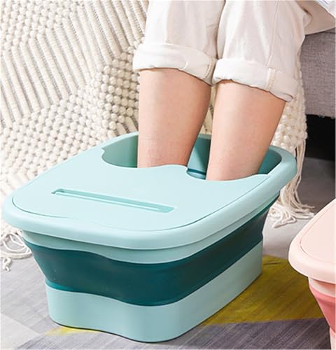 Baño de pies plegable para spa portátil verde miniatura 4