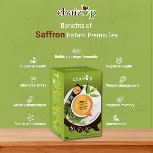 Image of Chaizup Premium 1 Min Instant Cardamom Tea Premix - 30 Sachets | Cardamom Flavours | 30 Servings | 420g (Pack of 3)