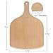 2 Pack Wooden Pizza Peel, 12 inch Large Pizza Paddle Set for Oven, Stone, Pan or Grill, Spatula for Baking Bread and Cake - Indoor & Outdoor