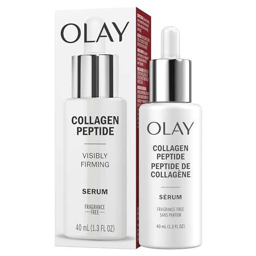 Olay Collagen Peptide Visibly Firming Face Serum, Fragrance Free Anti Aging Serum for Hydration and Smoothing Skin, Collagen and Vitamin B3+, Fast Absorbing, Non Greasy, 1.3 FL OZ (40 mL) - image 5