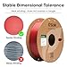 eSUN PLA Basic Filament 1.75mm, 3D Printer Filament High Speed PLA for Fast Printing, 1KG Spool (2.2 LBS) 3D Printing Filament for High Speed 3D Printers, Fire Engine Red