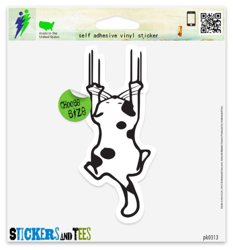 Cat Scratching Funny Cute Vinyl Car Bumper Window Sticker 5