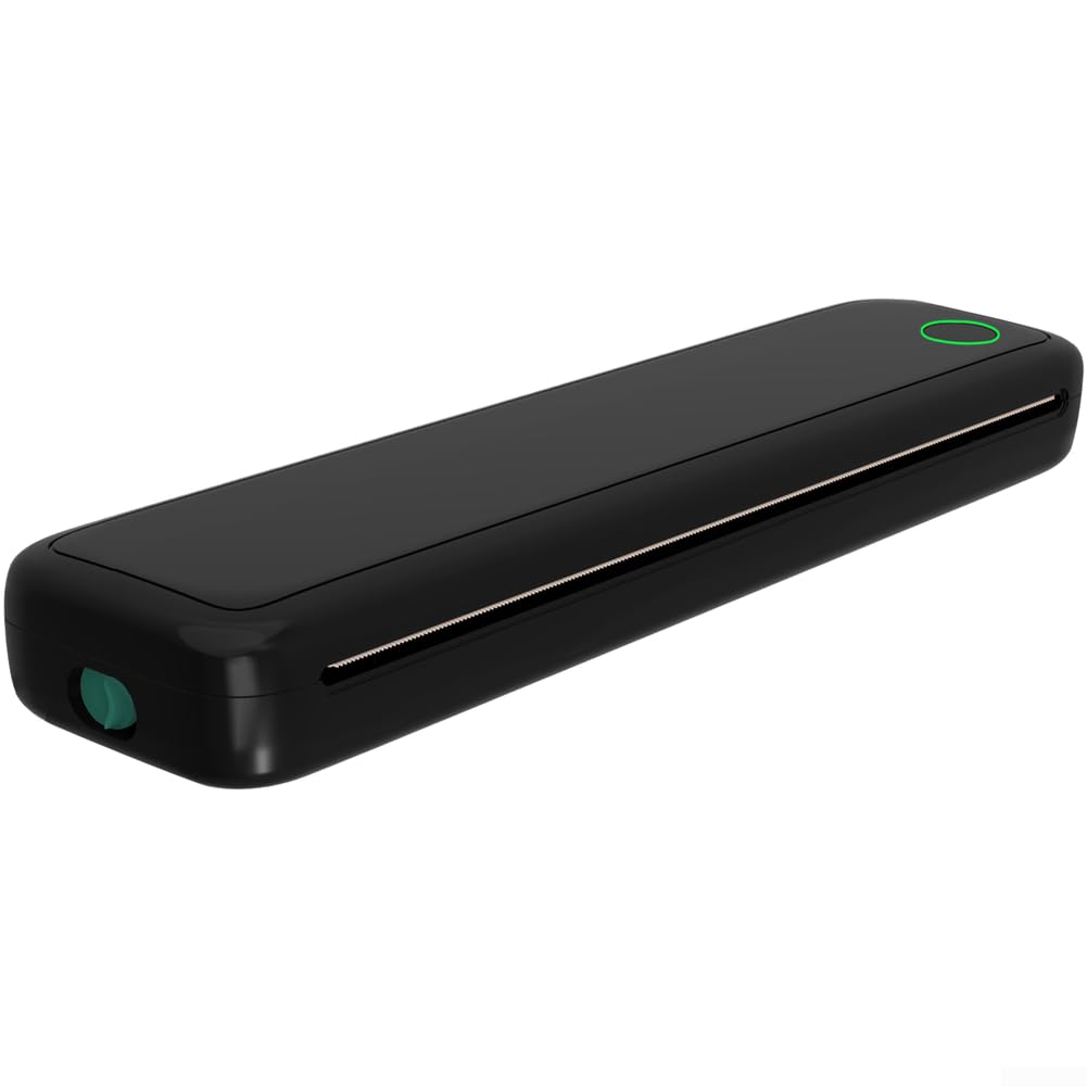 Imprimante Thermique pour a4 pour encre Portable Compacte Imprimante(Black)