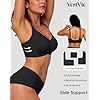Vertvie Womens Seamless Bras No Underwire Supportive Wireless Push Up Full Coverage Bralette Comfort Scalloped T-Shirt Bra