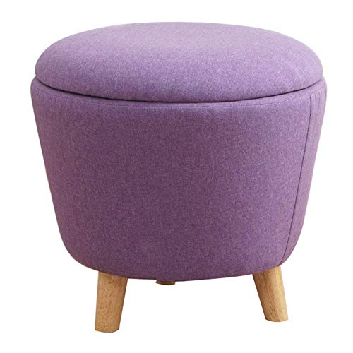 Tabouret à chaussures et coffre de rangement violet pour entrée chic - 2