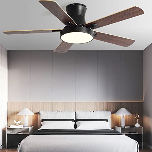 Ibalody Creative Mute Fan Light 3 Gear Wind Speed Ceiling Fan Light Indoor Ceiling Fan With Led Light 5 Big Fan Blades For Dining Room Living Room Bedroom Kids Room #TOP1