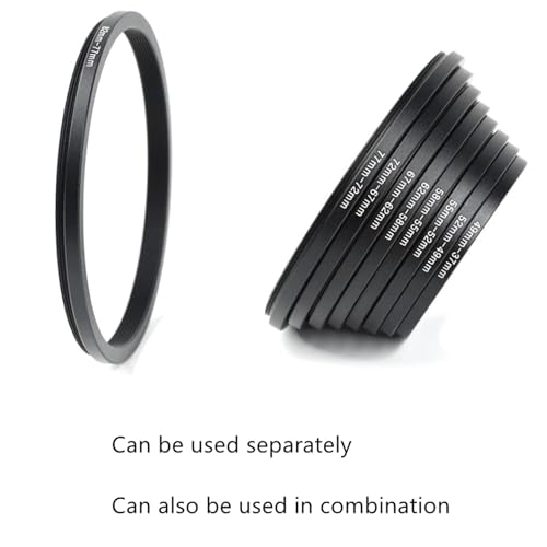 Besvalo 18PCS RING Filter Ring Adapter Set 18 Pieces, Camera Lens Filter Stepping Rings Kit thumb #6
